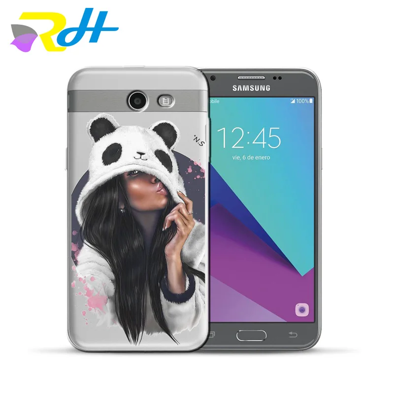 Мягкий ТПУ чехол для Samsung Galaxy J4 J6 J8 2018 коричневый маленьких мам и девочек J3 J5 J7 2017