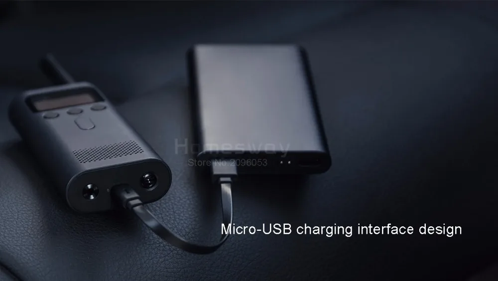Xiaomi Mijia Walkie Talkie 8 дней в режиме ожидания Bluetooth 4,0 с fm-радио Handfree Talk смартфон приложение для обмена местоположением