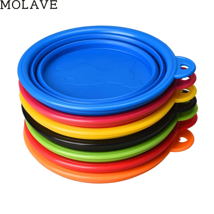 MOLAVE Happy Gifts собака кошка домашнее животное силиконовый складной миска для