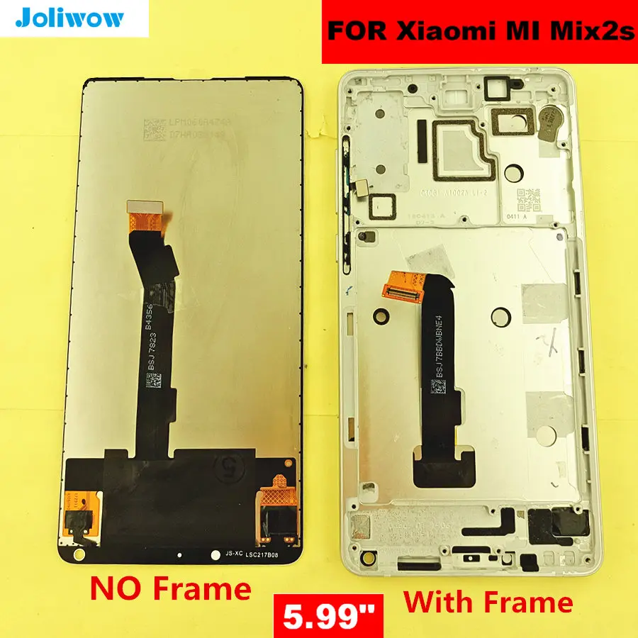 ЖК дисплей 5 99 дюйма с рамкой для Xiaomi MI Mix 2S сенсорным экраном и дигитайзером в