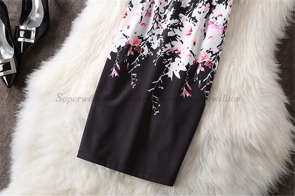 Новинка, летнее женское платье, Vestido, сексуальные платья для работы, Moda Roupas Feminina, с принтом, вечерние платья с О-образным вырезом