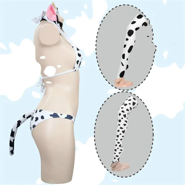 Бикини оригинальная молочная корова от Wai Mengshe cos маленькая cowLovely Сексуальная