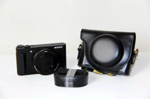 Кожаный чехол для цифровой камеры Sony Cyber-shot DSC-HX90V HX90 WX500 | Электроника