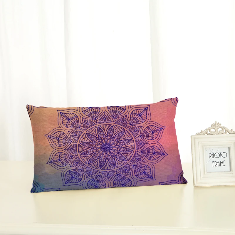 Personalized Geometric Cushion Covers Fashion Creativity Home decoration 30x50 Decorative Beige Linen Pillow Case | Дом и сад