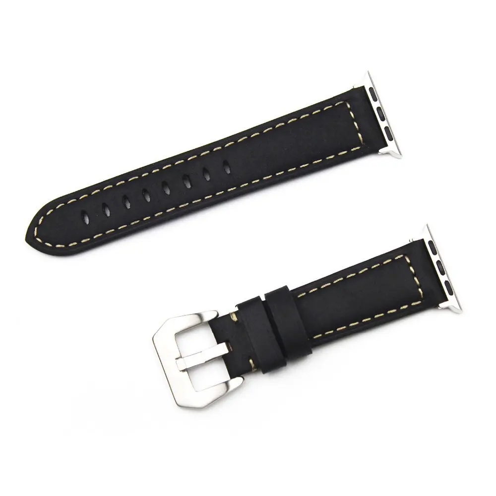 Black Eastar новые винтажные Кожаные Ремешки для наручных часов для iwatch Браслет Apple Watch 42 мм 38 мм спортивный браслет для iwatch 5 4 40 мм 44 мм - Цвет ремешка: Black