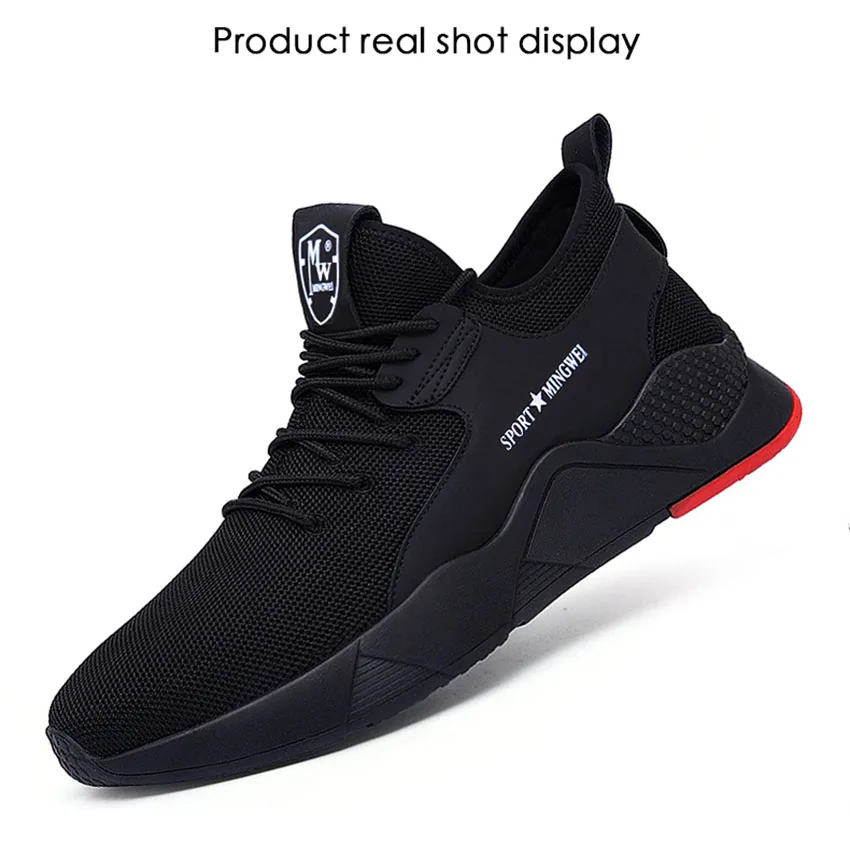 Мужская Рабочая обувь со стальным носком Повседневные Дышащие Кроссовки уличные