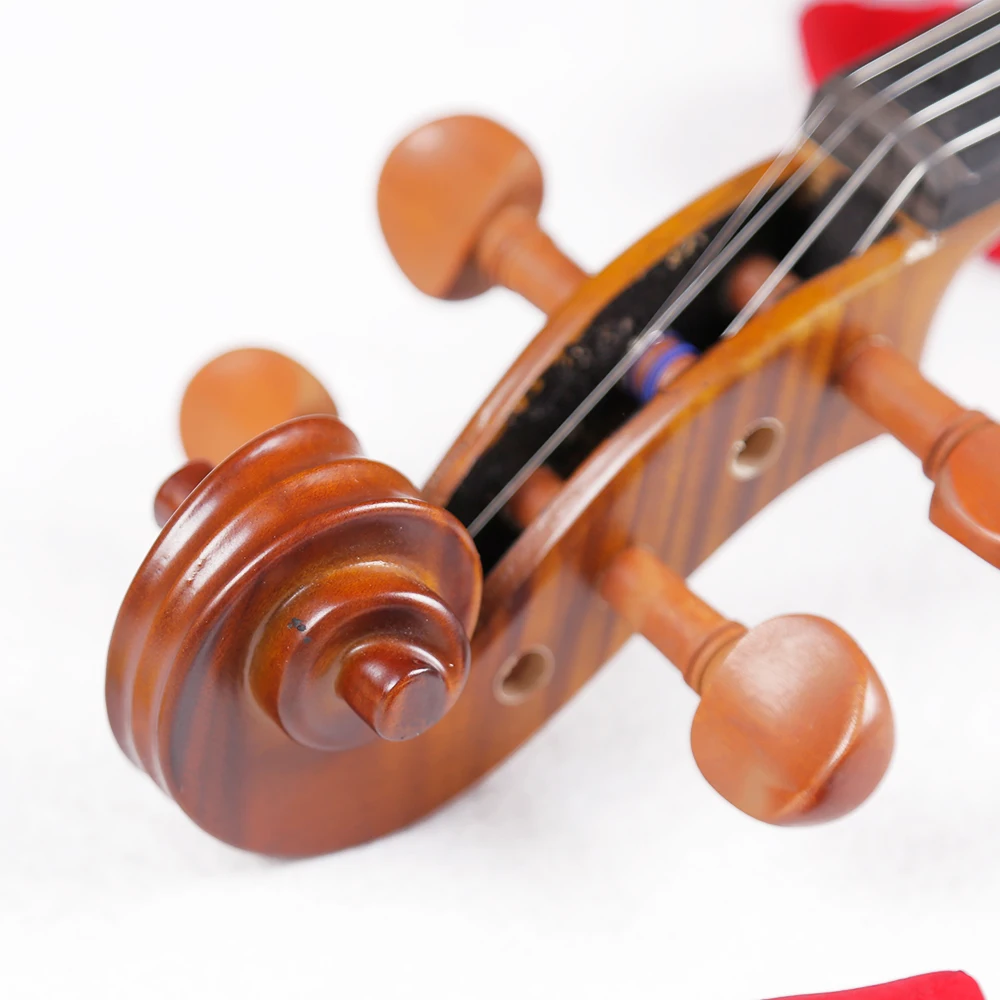 Натуральный полосы клен O Ручной работы антикварная скрипка 4/4 3/4 один Совета