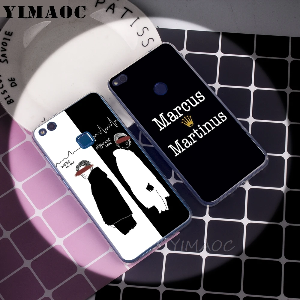 Мягкий чехол YIMAOC Marcus &amp Martinus brothers для Huawei P8 P9 P10 P20 P30 Lite Pro P smart 2019 |