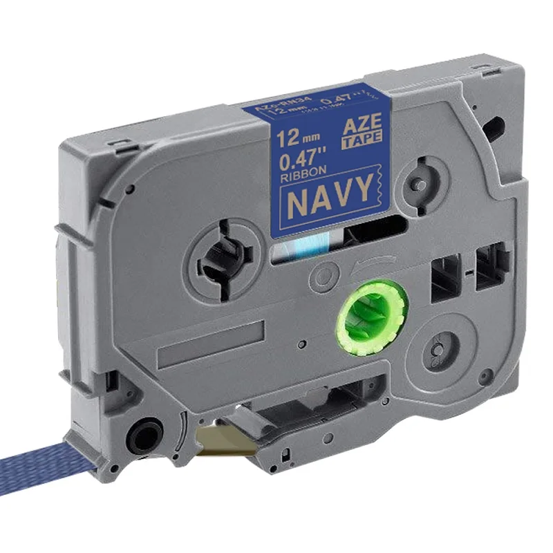 Совместимый с TZe-R231 R234 RE34 RN34 RW34 R531 RE31 MPCA34 MPCB31 MPCC31 12 мм* 4 м non-Клейкая Лента ярлык чайник - Цвет: Aze-RN34