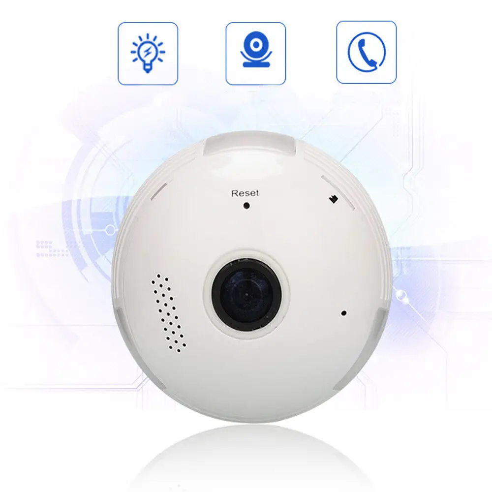 960P HD seguranca 360 WIFI IP камера беспроводная рыбий глаз wifi панорамная лампа инфракрасная