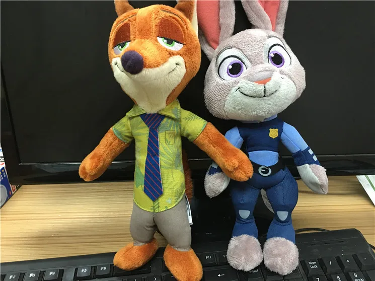 Zootopia 18 см кролик Judy Hopps & лиса Ник Вайлд Дети Плюшевые фильм игрушки|Персонажи
