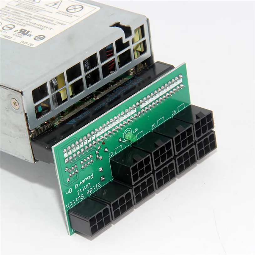 Mosunx DPS-1200FB/QB 6 Pin A Блок питания Breakout Board адаптер для эфириума майнинга подарок Feb 12