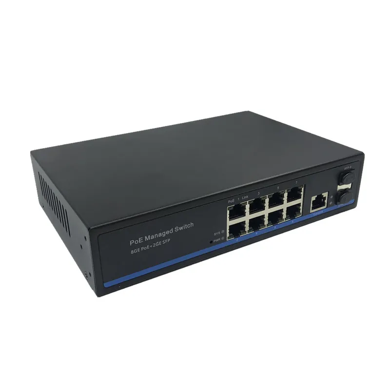Управление 8 портов 10/100 Мбит/с коммутатор Ethernet с поддержкой PoE управляемый 2