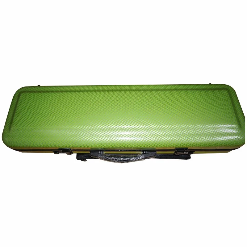 Квадратный чехол для скрипки из зеленого композитного углеродного волокна 4/4