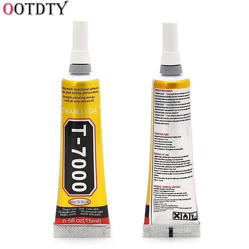 Супер клей OOTDTY T 7000 15 мл из эпоксидной смолы для ремонта герметик рамы с