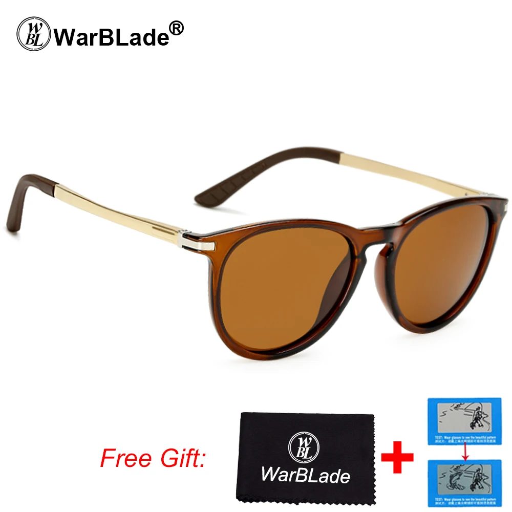 brown brown WarBLade, женские солнцезащитные очки, поляризационные, солнцезащитные очки для женщин, Ретро стиль, черные, красные, солнцезащитные очки, UV400, очки, аксессуары, Polaroid 7033 - Цвет линз: brown brown