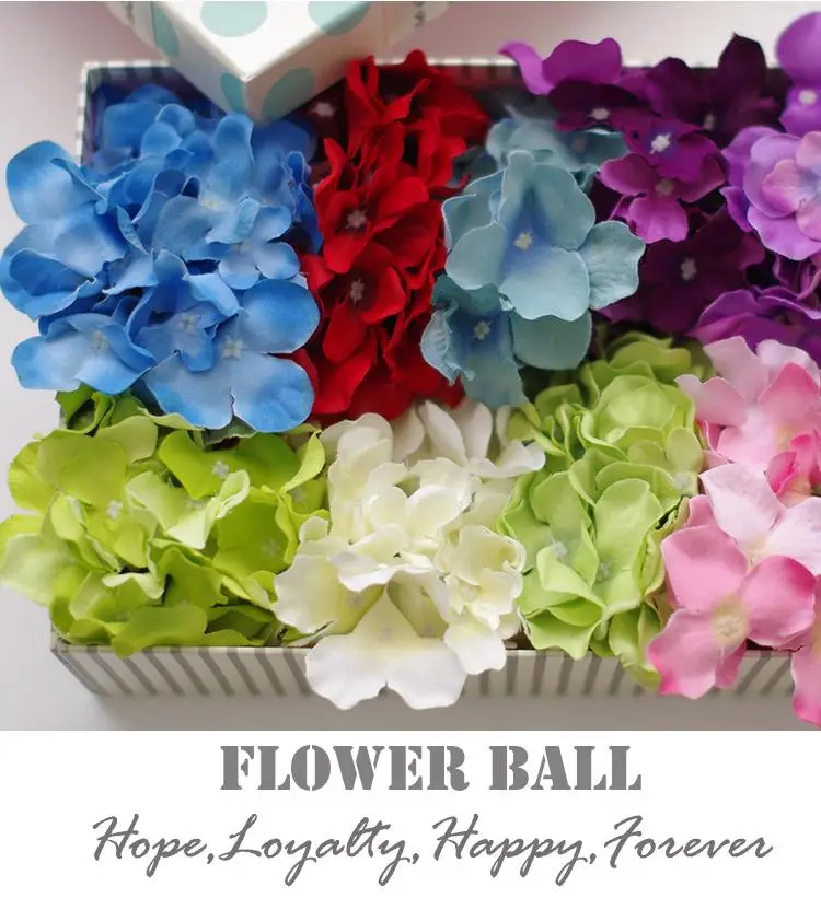 2016 Upscale Artificial Hydrangea Flowers Head Holiday Wedding Decorations DIY Accessories 15CM Diameter 23 Colors Free Shipping | Дом и сад