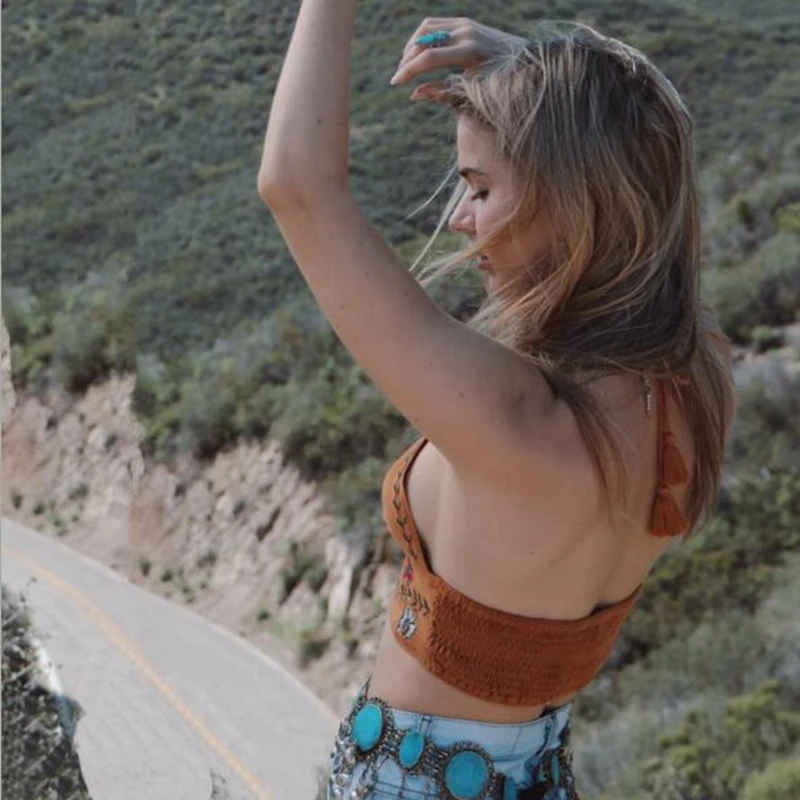 Женский сексуальный бюстгальтер с вышивкой бюстье укороченный топ блуза майка