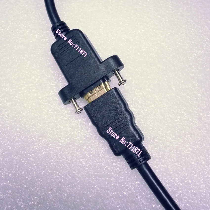 100 см 1 4 в винт фиксированный HDMI удлинитель мужской женский отверстие линия папа к