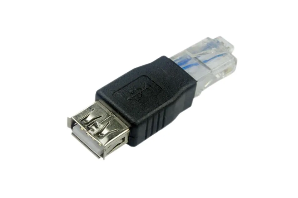 Network Interface RJ45 to USB female adapter network cable crystal connector | Электроника