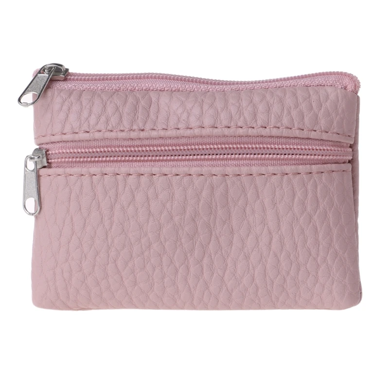 Pink THINKTHENDO Женская мини-монета карта брелок-кошелек сумка для девочек Маленькая кожаная сумочка модная новая сумка на молнии - Цвет: Pink