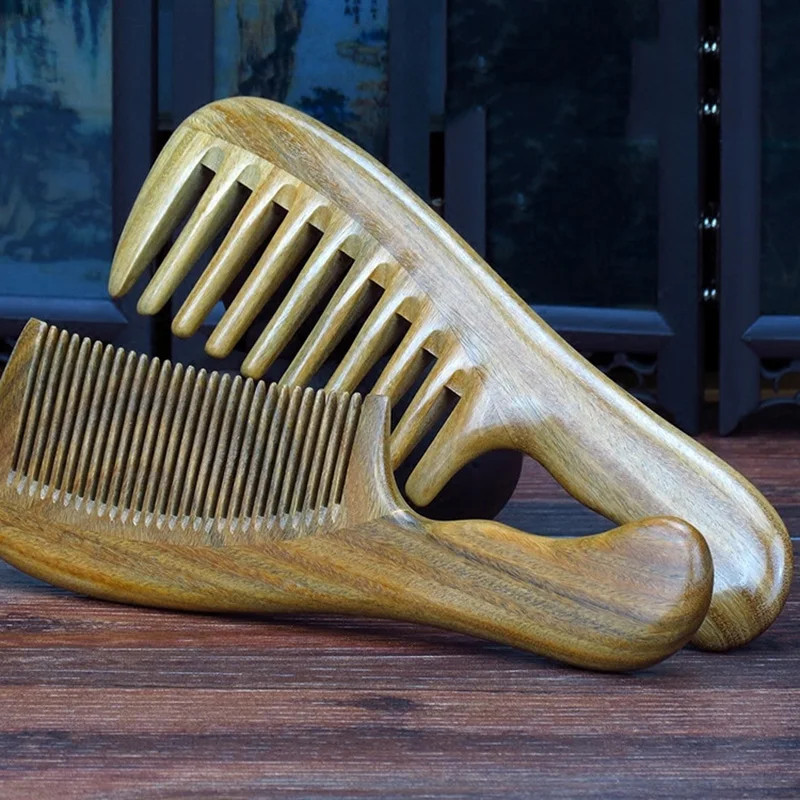 Расческа из чистого дерева ручной работы профессиональная расческа для ухода за