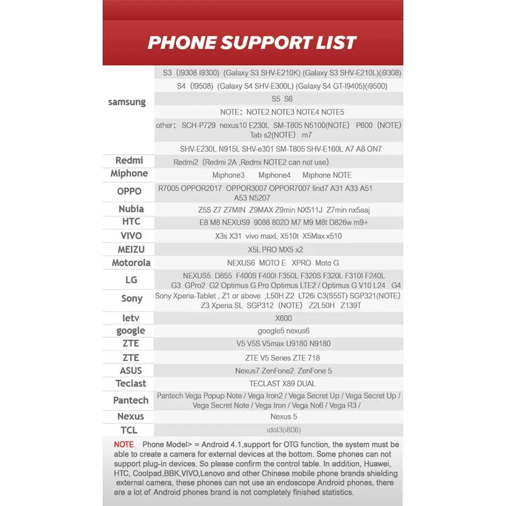 Микро USB Android эндоскоп Водонепроницаемый Бороскоп Инспекционная камера 6