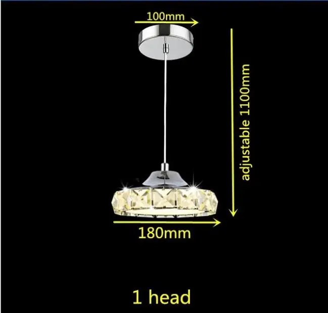 1 heads Современный светодиодный потолочный светильник, люстра для гостиной, спальни, креативное домашнее освещение - Цвет абажура: 1 heads