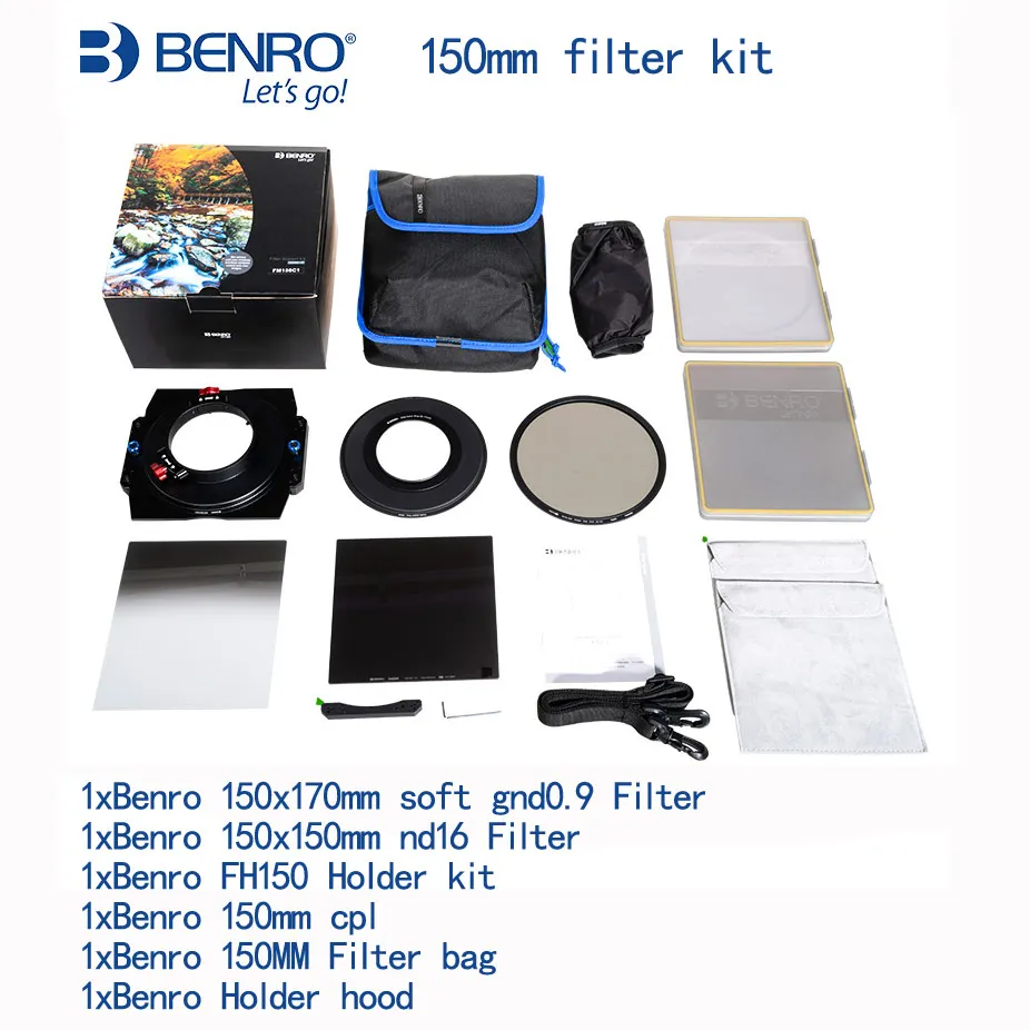 Benro 150 мм FM15S2 master 150*170 мягкий GND8 (0 9) + ND16 FH150S2 держатель для Sigma 20 f1.4 Art 150mmCPL