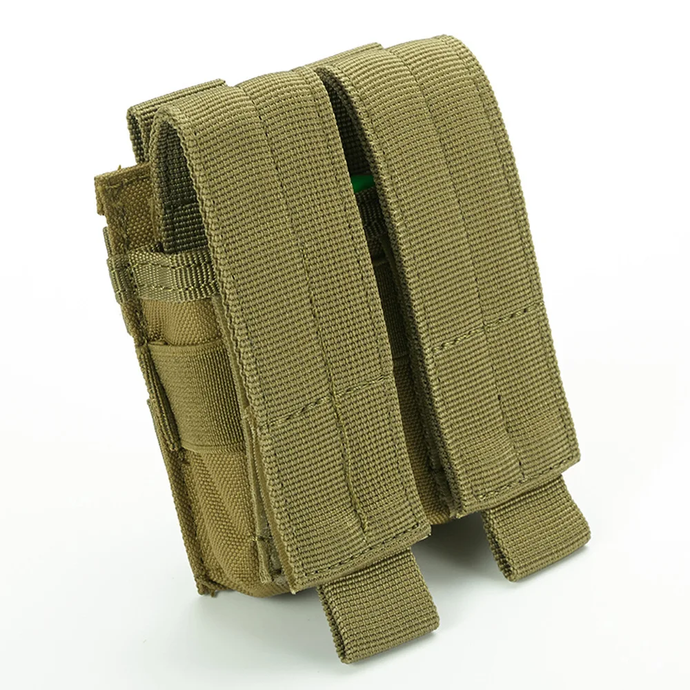 Открытый охотничий боевой военный Duble Чехол 9 мм 600D Molle нейлоновый Тактический двойной пистолет Mag подсумок закрывающийся кобура