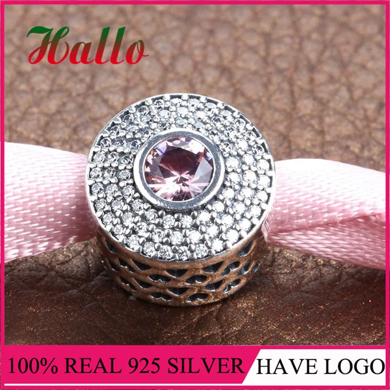 925 стерлингового серебра Сияющий Блеск бусы очаровательные подходят к оригиналу