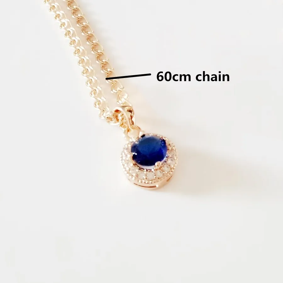 with 60cm chain Женская подвеска, офисный стиль, ожерелье, подвески, 585, розовое золото, цвет, подвеска, новая мода, Женские Ювелирные изделия, трендовые металлические женские подвески - Окраска металла: with 60cm chain