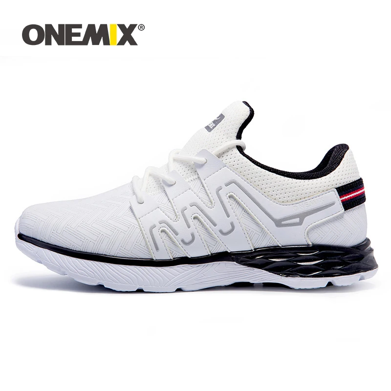 Кроссовки ONEMIX мужские ультралегкие кожаная повседневная обувь светоотражающие