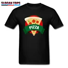Футболка с принтом пиццы, Мужская забавная футболка, итальянская кухня, черные футболки, простой стиль, топ, футболка, хлопковая ткань, молодежная одежда, семейный подарок