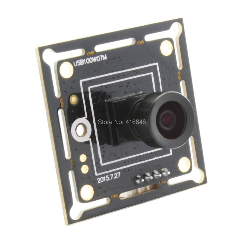 720P небольшой веб камера Модуль CMOS OV9712 1280X720 100 градусов Объектив PCB micro usb cctv