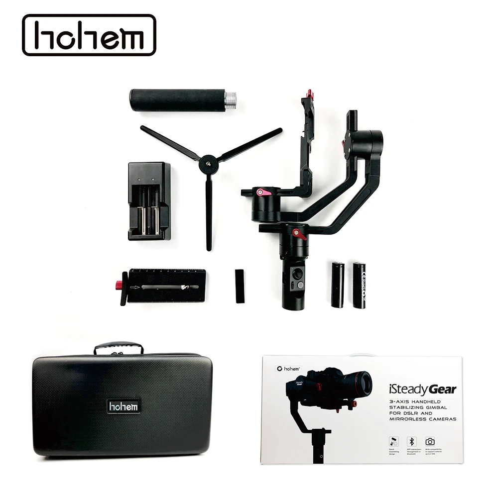 Hohem iSteady Шестерни 3-осевой ручной шарнирный стабилизатор для камеры GoPro для цифровой зеркальной камеры Mirroless Камера для sony A7 серии Алюминий из алюминиевого сплава