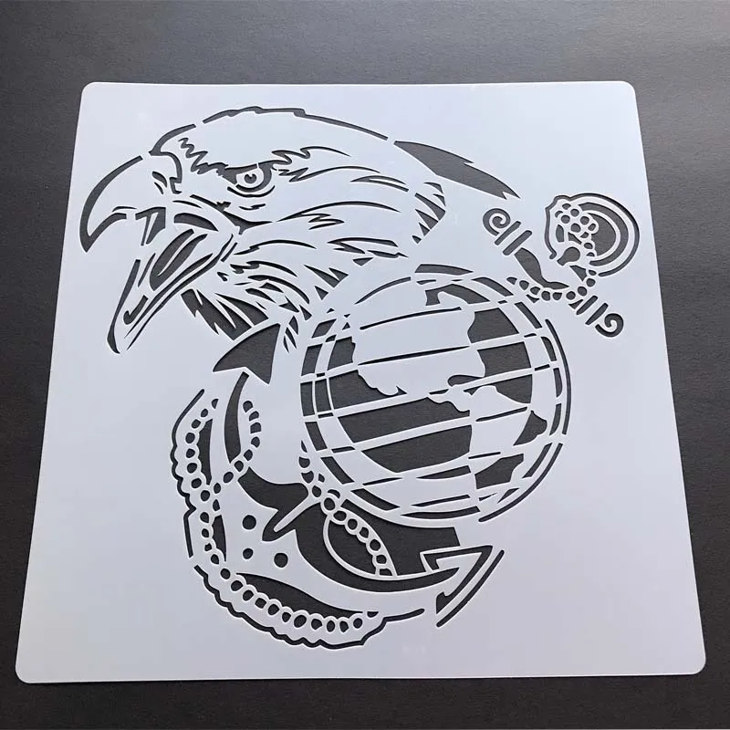 7 шт. трафареты для нанесения краски на стену 12 дюймов|Трафареты| |