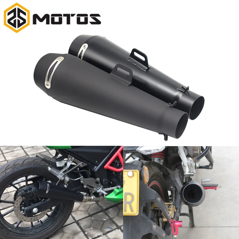 Zsdtrp Универсальный 51 мм мотоцикла и скутера выхлопная труба Moto Escape GP горшок