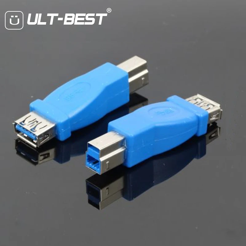 Кабель переходник ult best для принтера USB 3 0 A мама B папа USB3.0 конвертер сканера синий