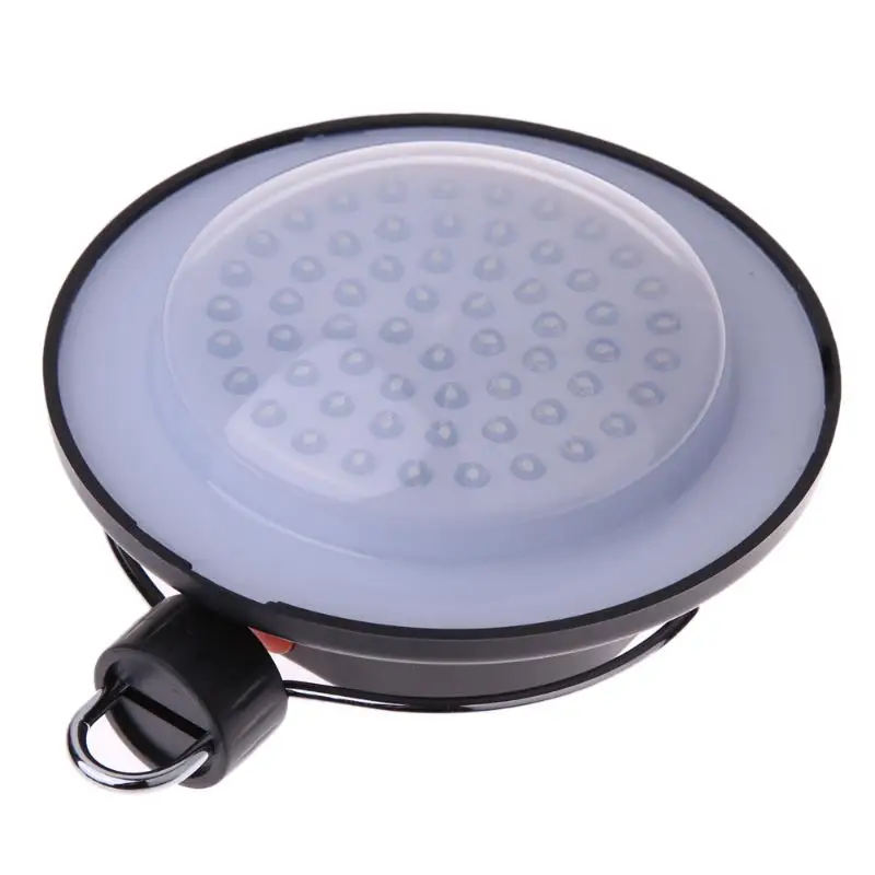 60 LED Ultra Bright Outdoor Camping Lamp Tent Light with Lampshade Circle ABS Rechargeable Fishing Hanging Hiking Lantern