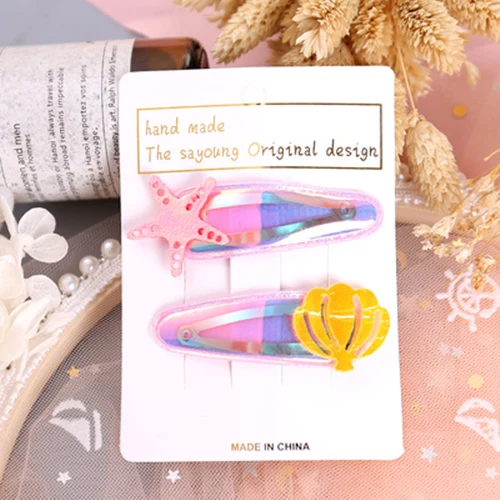 2 шт./компл. милые детские Арбузные заколки для волос с фруктами мультяшная