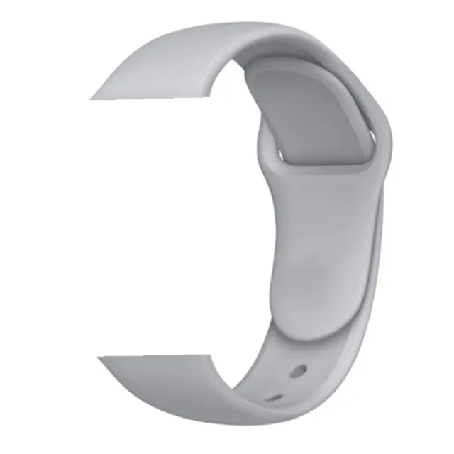 Fog Grey 38 мм 40 мм 42 мм 44 мм спортивный мягкий силиконовый ремешок для часов Apple Watch серии 1 2 3 4 Сменный ремень наручный ремешок для iWatch - Цвет ремешка: Fog Grey