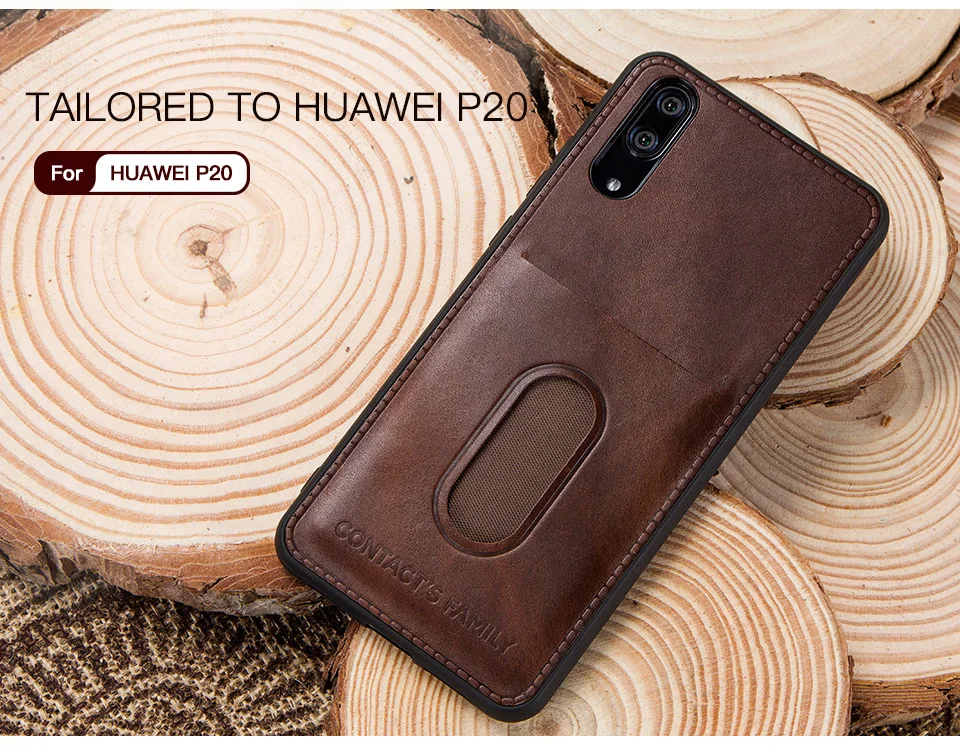 Чехол-кошелек из натуральной кожи для huawei P20, чехол для телефона с магнитной подставкой, держатель для карт, флип-чехол для huawei P20, чехол