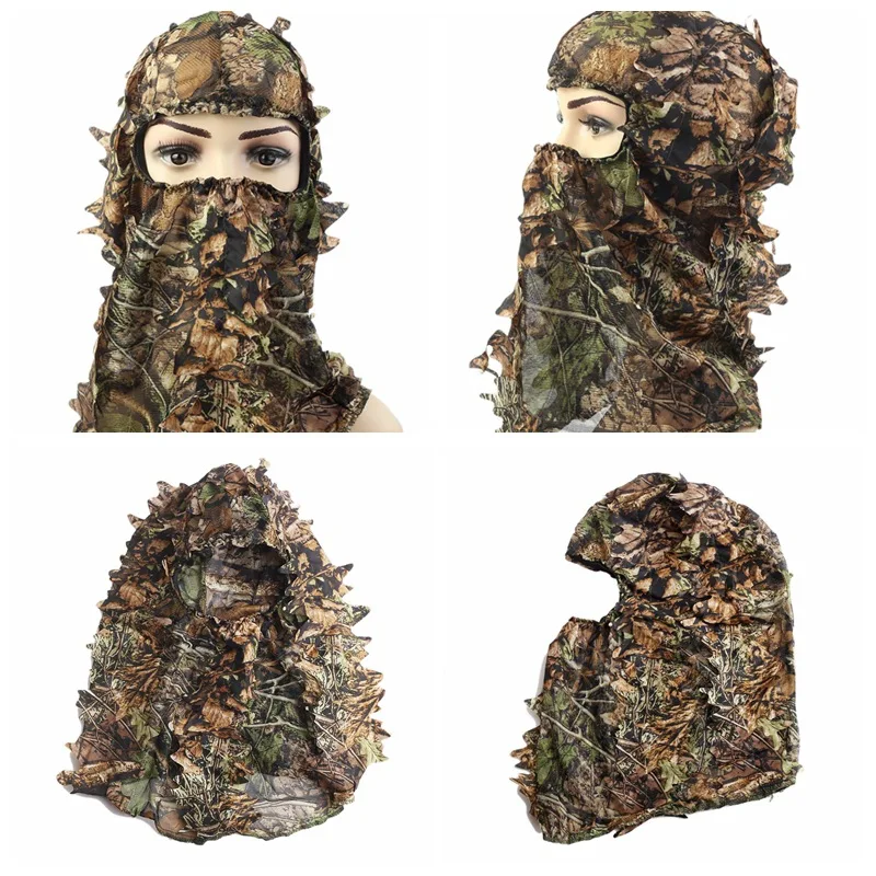 18 камуфляжных маскировочных капюшонов Ghillie зеленая сетка для отверстия глаз и