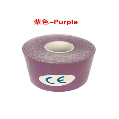 purple 11 цветов можно выбрать розничный пакет кинезиологическая лента Водонепроницаемая эластичная клейкая лента 5 см* 5 м кинезиологическая тканевая лента - Цвет: purple