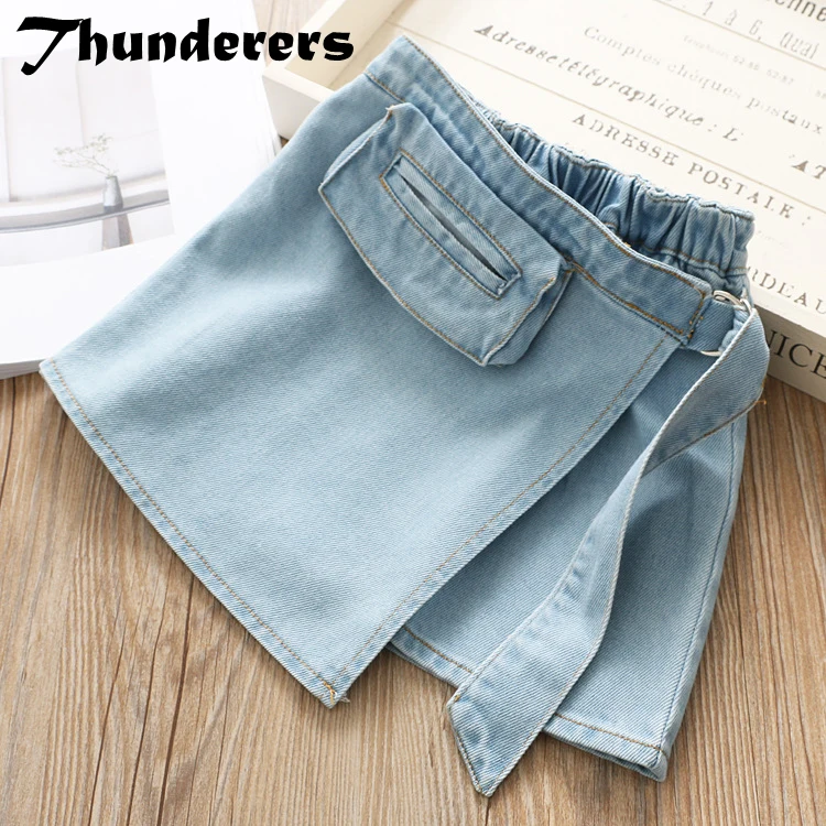 Thunderers/Летняя джинсовая юбка для девочек вечерние танцевальные юбки принцессы