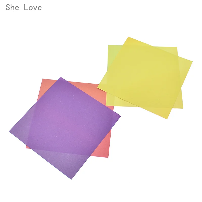 Она любит 80 листов градиенты Радуга оригами Бумага двухсторонняя квадратная