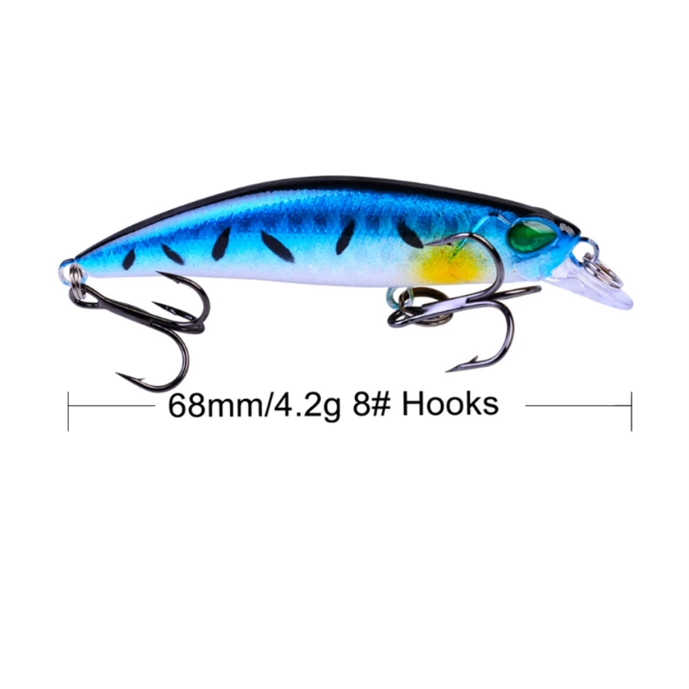 1 шт. рыболовная приманка гольян кренкбейт жесткая 68 мм 4 2 г воблеры качественная