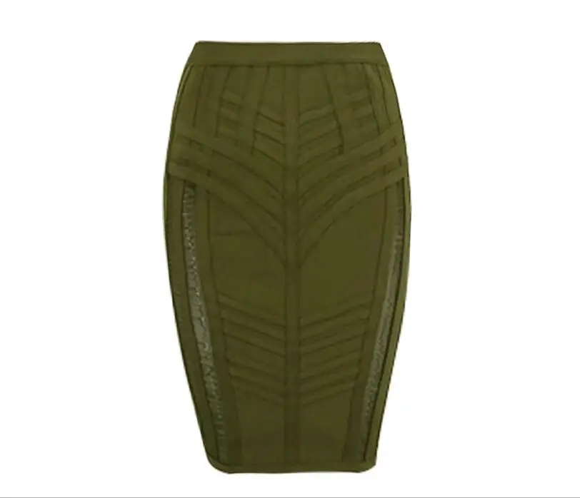 Женская трикотажная юбка карандаш зеленая облегающая лето 2021|bandage skirt|green bandage
