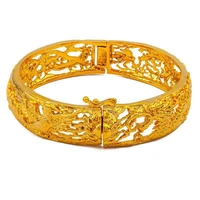 bridal bangle noble accessories yellow gold filled womens bracelet dragon phoenix bangle